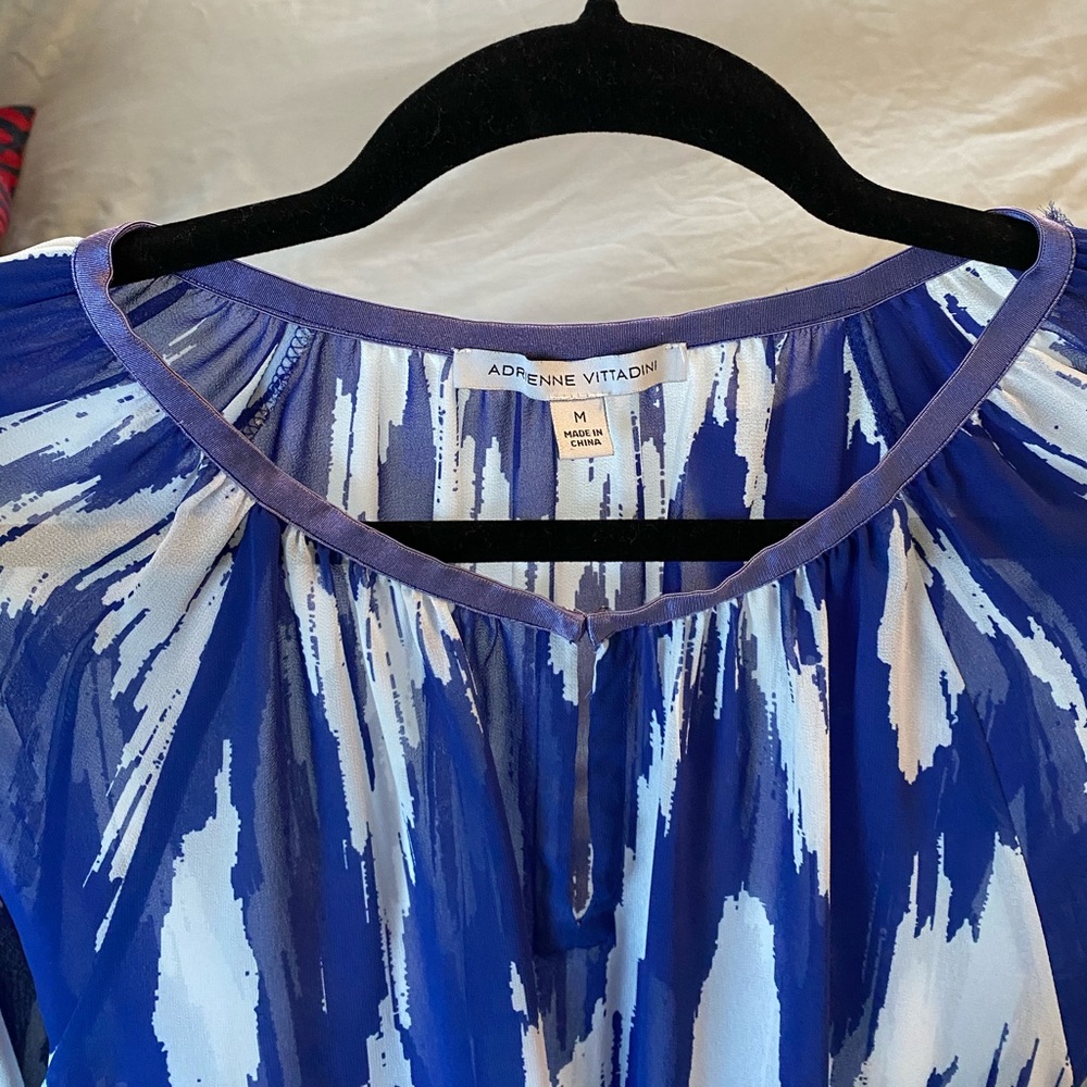 Adrienne Vittadini wrap ruched blouse - Picture 3 of 3